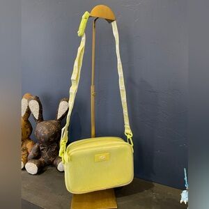 UGG Janey II Plush Transparent Crossbody Bag for Women, Lime Green, One Size